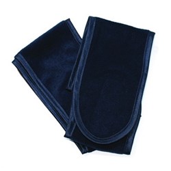 Head Band - Navy Blue Luxe Satin Edged